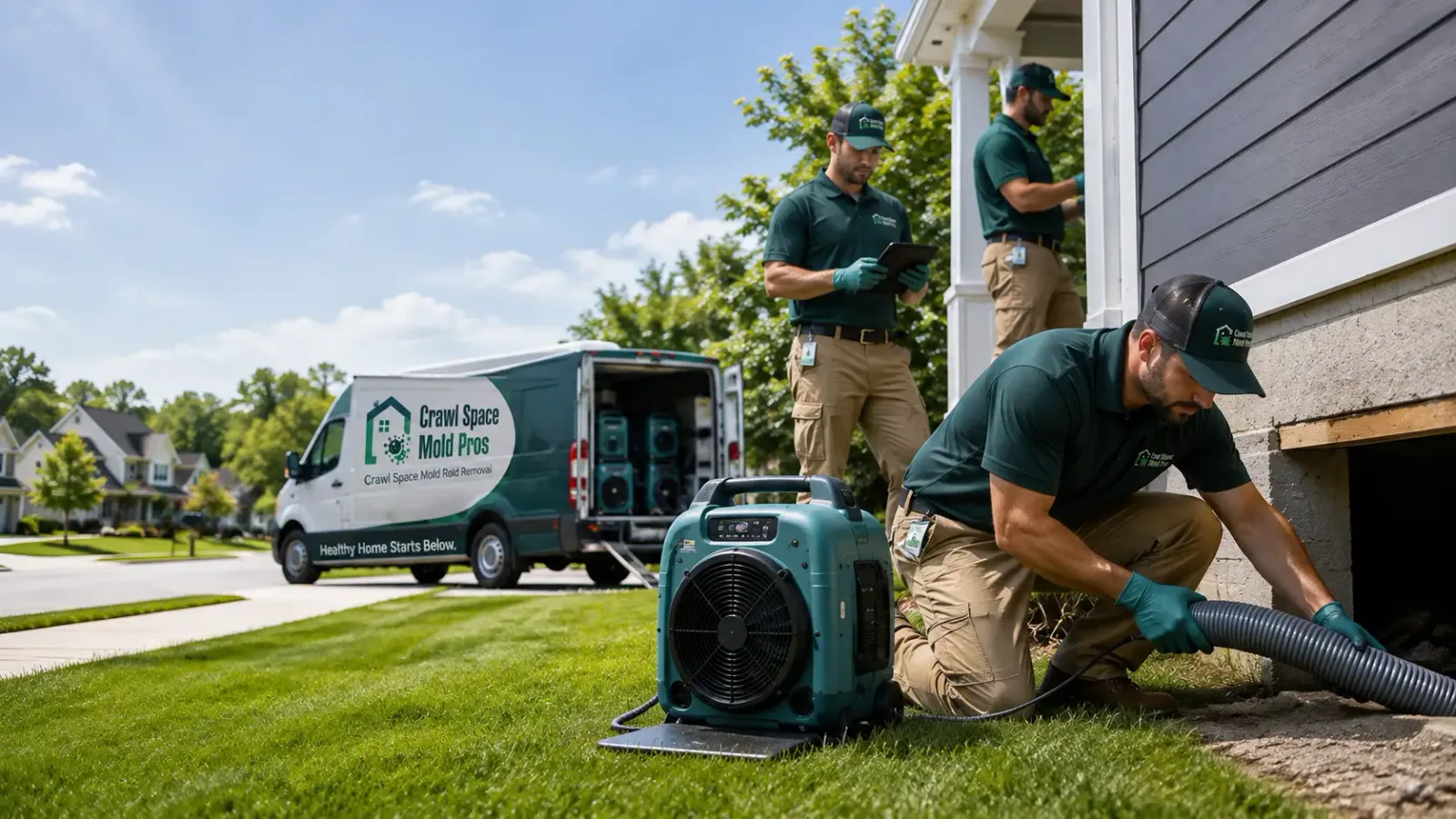 Crawl Space Mold Removal in Swanville, MN